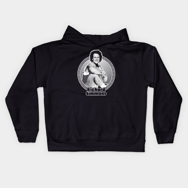 Richard Simmons // Retro Style Fan Artwork Kids Hoodie by DankFutura